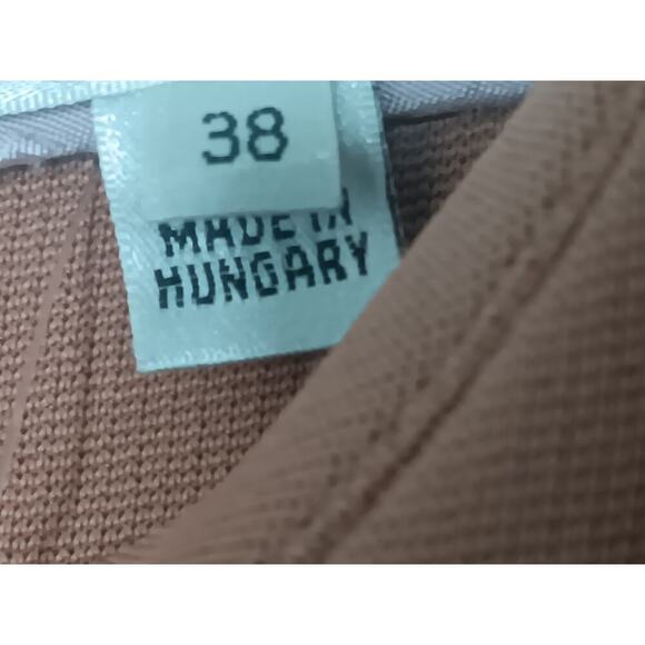 Carven Bois De Rose Crepe Hourglass Crew Dress SZ 38 - Picture 11 of 11